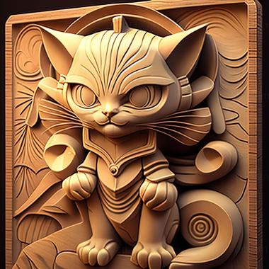 3D модель Go West Young Meowth Nyarts AIUEO (STL)